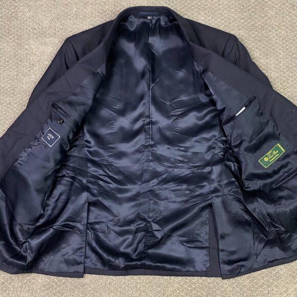 J. CREW Loro Piana Crosby Blazer Sport Coat Men's 42S Navy Blue Wool Suit Jacket - Picture 5 of 13